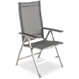 Verstellsessel Venus Edelstahl - Batyline silber