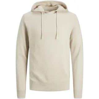 JACK & JONES Kapuzenpullover für Herren JCOCLASSIC Twill Knit Hood SN, 100% Baumwolle, Moonbeam, M