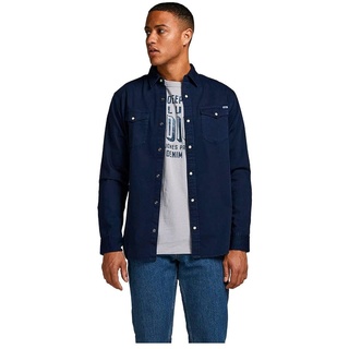 JACK & JONES Jeanshemd Heridan Shirt in Dunkelblau-XL