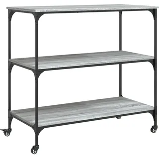 vidaXL Küchenwagen Grau Sonoma 102x50x95 cm Holzwerkstoff - Grau