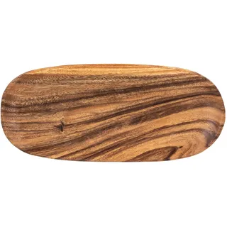 Holztablett aus Akazie 40x18cm rechteckig Schale Oval Obstschale Tablett aus Holz Unikat - Deko Dekoration Aufbewahrung