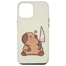Hülle für iPhone 14 Pro Max Capybara mit Messer