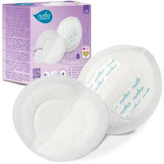Nuvita 1202 Einweg-Stilleinlagen, Ultra-Komfort, Ultra-saugfähiger Kern, dünn und atmungsaktiv - Einlagen zum Stillen, Einzelverpackt - Italienische Marke - 30stk