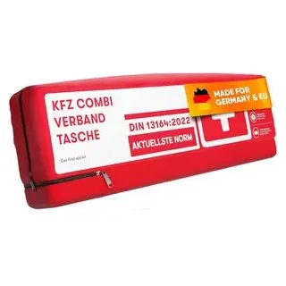 purahelp PURAHELP® Erste-Hilfe-Tasche KFZ-Kombitasche, nach [DIN 13164] gefüllt, Warndreieck- und weste, KFZ