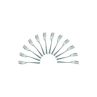 solex® Kuchengabeln Baguette silber, 12 St.