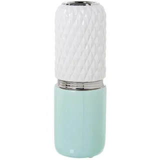 Alexandra House Living Vase, Weiß, Grün, Keramik, 13 x 37 cm