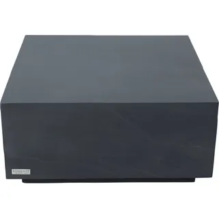 COLORADO Couchtisch aus Beton | stabil | hochwertig | 86 x 86 x 40.6 cm - Schwarz