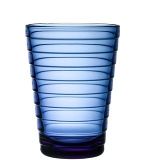 Iittala Aino Aalto Trinkgläser 2er Set Spülmaschinenfest in der Farbe Ultramarineblau, 330ml, 1066653, Ultrablau