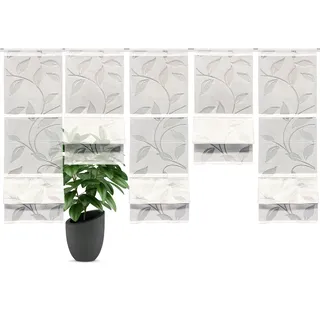 HOME WOHNIDEEN Magnetrollo »RANA« mit Stangendurchzug MAGNETROLLO SET,BAMBUSOPTIK,AUSBRENNER, weiß