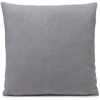 Dekokissen GÖZZE "Darco" Gr. 1, silber (silberfarben, unifarben), B:40cm L:40cm, Obermaterial: 100% Polyester, Dekokissen_Sitzkissen_Kissenhüllen, Dekokissen
