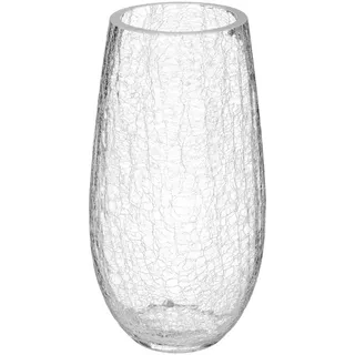 Atmosphera gewölbte Vase, Crackle-Glas, Höhe 27 cm