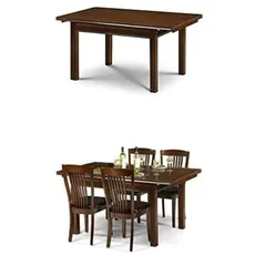 Julian Bowen Set of Canterbury Extending Dining Table and 6 Chairs