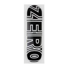 Zero Bold Black 8.5" Skateboard Deck black white, schwarz, Uni