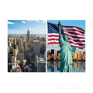 Ravensburger 12000242 - New York - Puzzle 2 x 500 Teile - Erwachsene und Jugendliche ab 12 Jahren Puzzle New York
