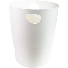 Bild 45313D 8x Papierkorb ECOBIN 8er Pack Papierkörbe 15 Liter mit Griffen. Eleganter und robuster und Mülleimer im modernen Design Weiß