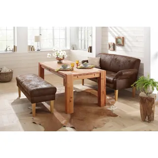 OTTO home Couch Mikrofaser 3-Sitzer Braun