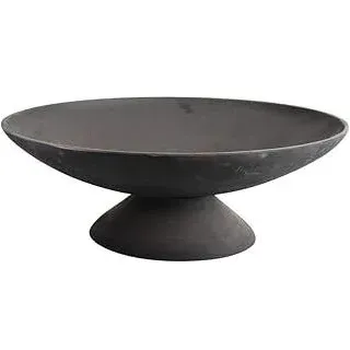 Esschert Design Gußeiserne Feuerschale niedrig L, schwarz, 59x59x20.5 cm, FF44