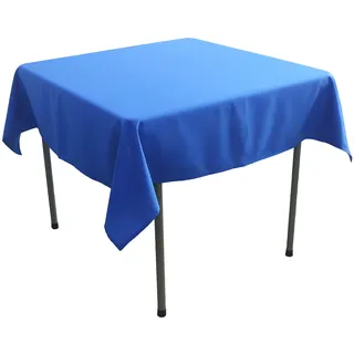 KaitatsuSen Quadratische Tischdecke aus Polyesterstoff, Königsblau, 150x150cm