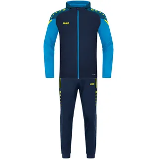 Jako Trainingsanzug Polyester Performance mit Kapuze Marine/Jako-Blau, S