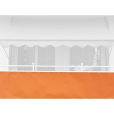 Angerer Balkonbespannung Standard 90 cm Uni orange PE Länge: 6 Meter