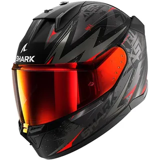 Shark D-Skwal 3 Blast-R Matt Schwarz/Grau/Rot M