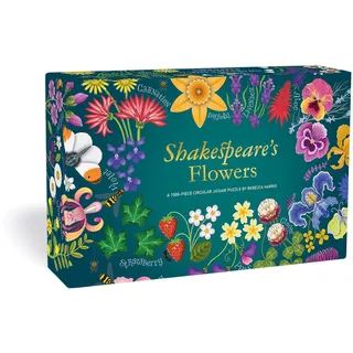 Shakespeare's Flowers: A 1000-Piece Jigsaw Puzzle with a Poetic Host of Flowers, Plants and Animals