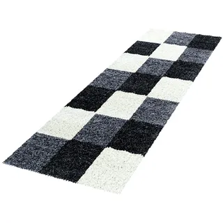 Ayyildiz Life Shaggy 1501 Hochflorteppich 80 x 150 cm Schwarz