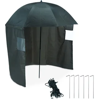 relaxdays Angelschirm mit Seitenwand