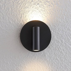 Bild von Magya LED-Wandleuchte schwarz 2-fl. rund