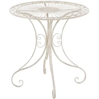 CLP Tisch Hari Gartentisch Ø 70 x 72,5 cm antik-creme