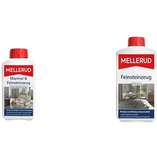 MELLERUD Marmor & Feinsteinzeug Imprägnierung & Feinsteinzeug Reiniger | 1 x 1 l | Zuverlässiges Mittel zum Entfernen von fettigen und hartnäckigen Verschmutzungen