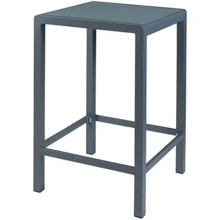 casa.pro Outdoor-Bartisch ‘Avise’ Aluminium Glasplatte 108 x 70 x 70 cm Anthrazit - Dunkelgrau