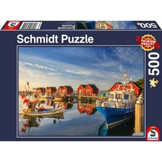 Schmidt Spiele Fischereihafen Weiße Wiek, 500 Teile Puzzle PQ Fishing port/Weisse Age G3