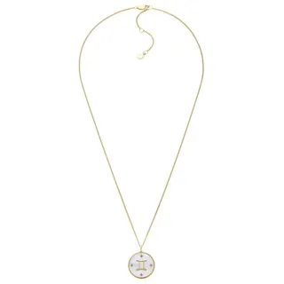 Fossil Damen-Edelstahl oder Sterlingsilber-Halskette mit Karabinerverschluss, Mattes Weiß