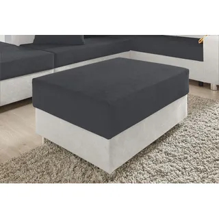 Collection AB Hocker Paris Kunstleder 92 x 42 x 70 cm Silber