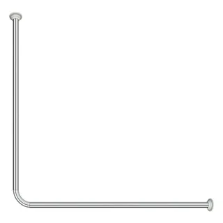 Spirella Teleskopstange Decor Universal | Duschvorhangstange | verstellbar, sicherer Halt zum Schrauben| als Duschstange, Kleiderstange | Silber 90 x 90 cm, 170 x 75 cm, 90 x 80 x 90 cm, Grey