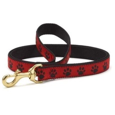 Up Country Reb-L-N Red Black Paw Hundeleine Schmal (5/8")