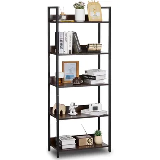 Vevor Bücherregal 5-stöckig  grau