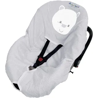ANDY & HELEN Frottee-Bezug für Babyschalen 0 x 0 cm Grau
