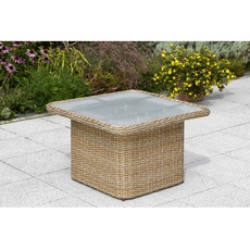 Bild Duplex Gartentisch 72 x 72 x 45/64 cm beige