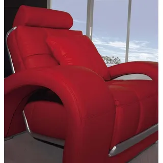 Ledersofa Couch Sofagarnitur Neu 3+2 Sitzer Garnitur Design Moderne Sofa Couchen - Rot