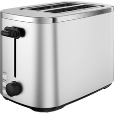 MasterPRO Toaster mit eingebautem Brötchenaufsatz Schwarz/Edelstahl, Toaster, Schwarz