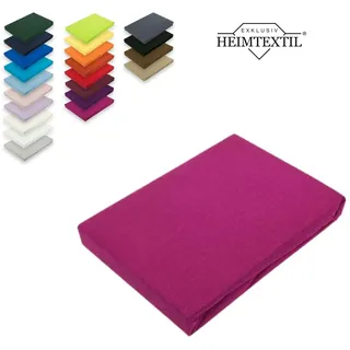 EXKLUSIV HEIMTEXTIL Spannbettlaken Jersey 60 x 120 - 70 x 140 cm Pink