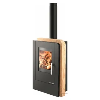 Haas + Sohn Haas+Sohn Kaminofen Aruba Easy 220.17-ST Woodstone/Abdeckplatte Schwarz