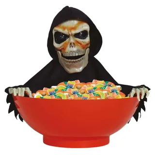 Fiestas Guirca Halloween Schüssel Skelett Animiert 24x23 cm Mehrfarbig