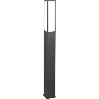 Trio Wegeleuchte Aluminium 15x155x15 cm inklusiv 15 Watt LED anthrazit