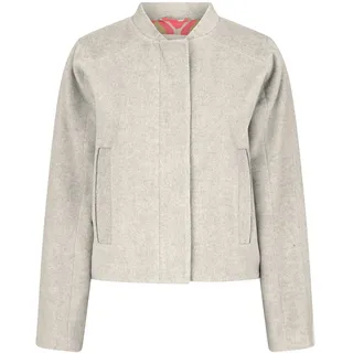 Jackenblazer CARTOON "Bomberjacke mit Taschen", Damen, Gr. 44, beige, Obermaterial: 66% Polyester PES. 22% Wolle WO. 12% Polyacryl PAN., Blazer Jackenblazer