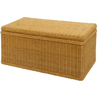 Korb-Outlet Truhe/Wäschetruhe aus Rattan (Honig, Klein)