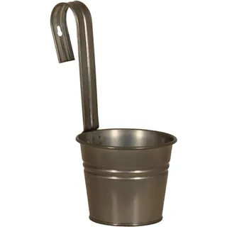 Zink-Hängeeimer Blacklook 13,5 cm x 11 cm x 29 cm