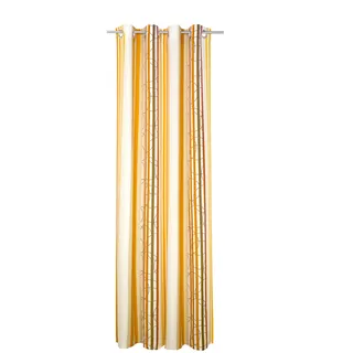 Vorhang WIRTH "Soliera" Gr. 5, orange, B:135cm H:255cm, Polyester, Gardinen, Vorhang